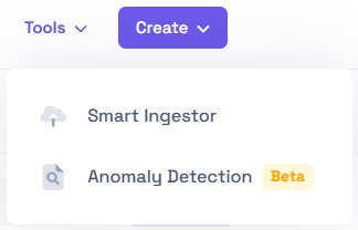Toolbar tools dropdown screenshot